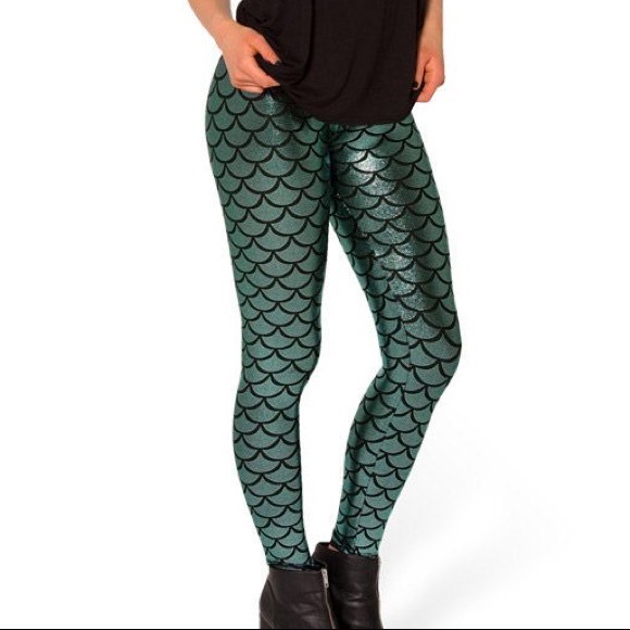 Blackmilk Mermaid Leggings Bluegreen 